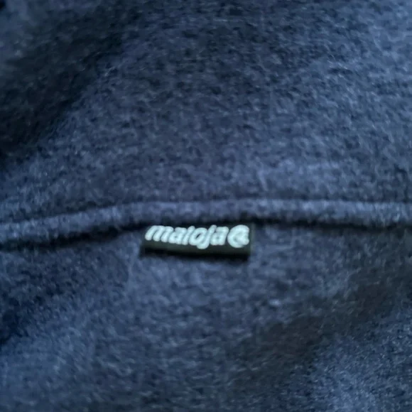Maioja Navy Button-Up Fleece Jacket Medium - Picture 5 of 12